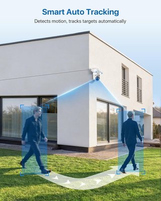 AKINGUAR Y1 cámara 2K 360° WiFi 2,4-5 GHz IP66
