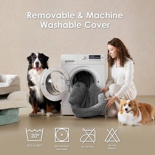 EHEYCIGA cama perro XL viscoelástica impermeable
