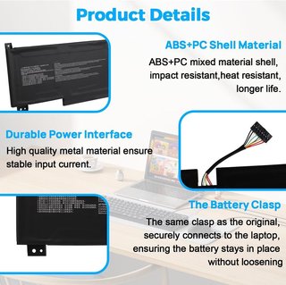 Batteria AOFONCHY BTY-M492 4700mAh 11.4V 53.5Wh per MSI Bravo