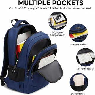AMYTHE mochila 30L azul escolar 15.6'' impermeable
