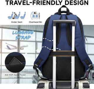 AMYTHE mochila 30L azul escolar 15.6'' impermeable