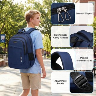 AMYTHE mochila 30L azul escolar 15.6'' impermeable