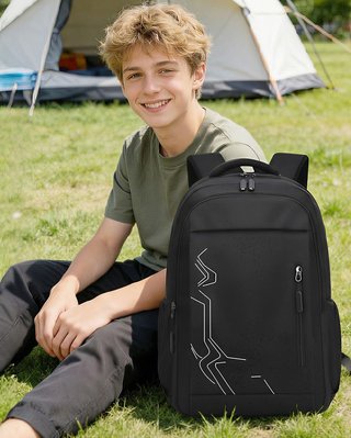 AMYTHE mochila 28L escolar portatil 15.6'' Negra