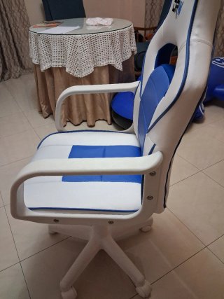 Silla Gaming DRW Blanca y Azul