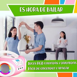KLIM Candy Reproductor CD para niños Radio Rosa