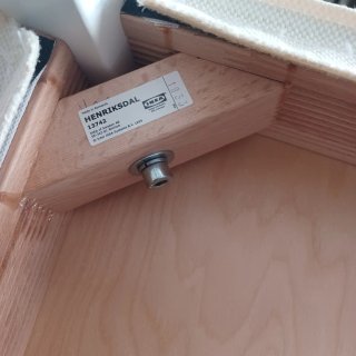 6 Sillas IKEA Henrikdal Tela blanco y lacado blanc