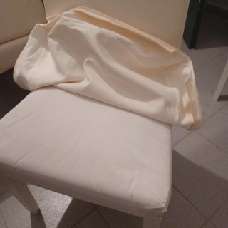6 Sillas IKEA Henrikdal Tela blanco y lacado blanc