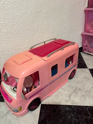 Caravana Juguete Rosa Barbie