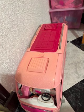 Caravana Juguete Rosa Barbie