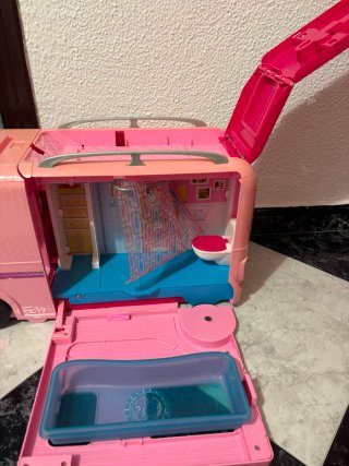 Caravana Juguete Rosa Barbie