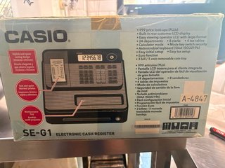 Caja registradora Casio SE-G1 nueva en su caja