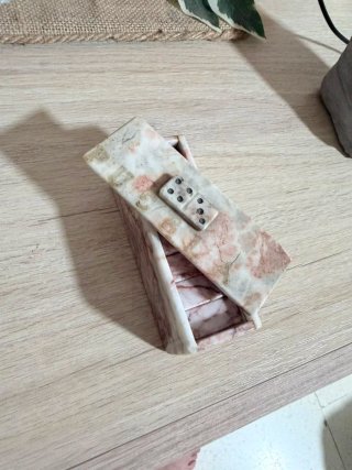 Juego de dominó de mármol