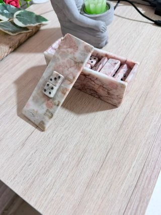 Juego de dominó de mármol