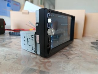Radio Coche 1DIN Pantalla Táctil Carplay BT USB