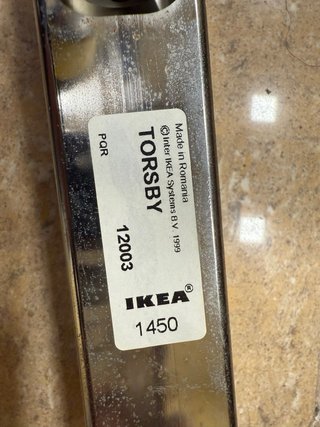 Mesa Ikea Torsby Cristal doble y Metal