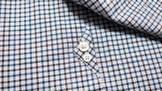 Dustin camisa hombre cuadros azules/marrones M