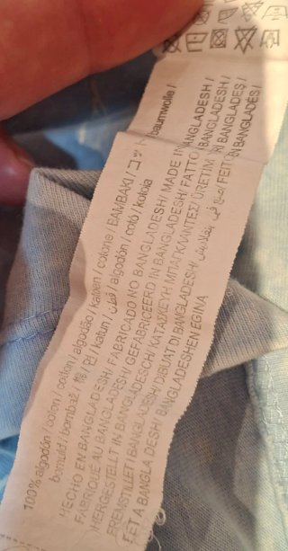 Camiseta Bershka Azul Talla Única