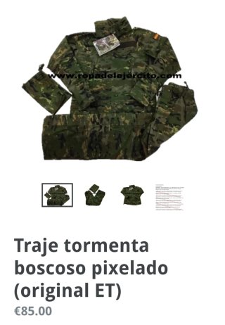 Traje Tormenta Boscoso Pixelado Original ET