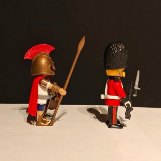 Lote Guardia Real Inglés+ Hoplita Griego Playmobil