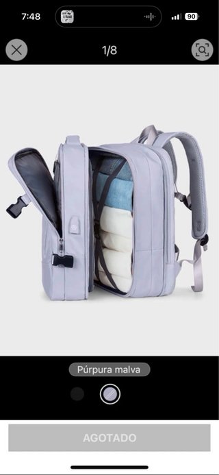 Due zaini da cabina beige e grigi