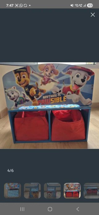 Banco o pupitre infantil Paw Patrol