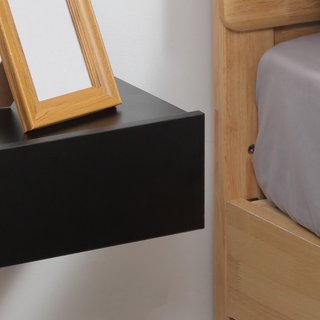 Set 2 Comodini Sospesi Moderni in Legno per Camera