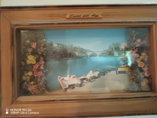 Quadro Castel dell'Alpi cm 26 x 16