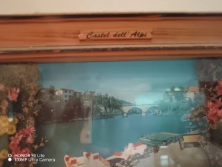 Quadro Castel dell'Alpi cm 26 x 16