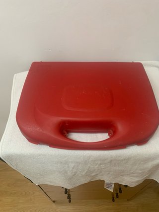 Maletin herramientas plastico rojo