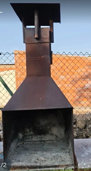 Chimenea de hierro para exterior