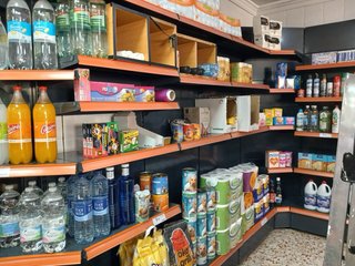 Estantería de supermercado metálica naranja  Lote