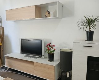 MUEBLE SALON NUEVO CAMBRIAN BLANCO,LIQUIDACION