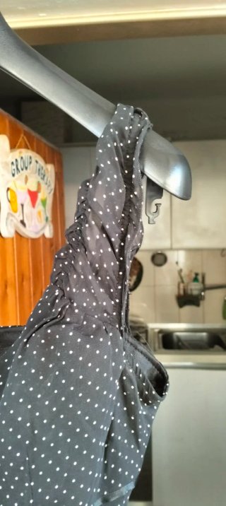 Vestito a pois con bretelle