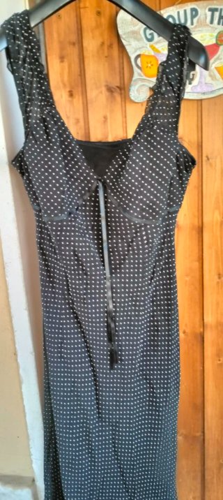 Vestito a pois con bretelle
