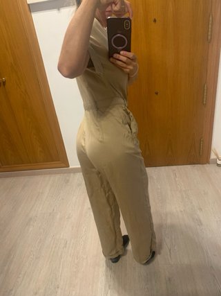 Mono Zara beige mujer