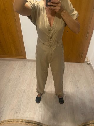 Mono Zara beige mujer