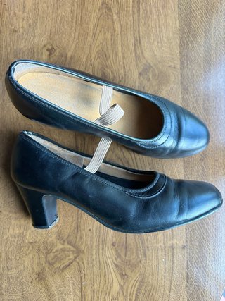 Zapatos de tacón para baile flamenco
