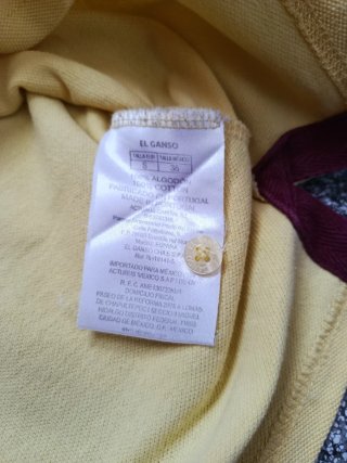 Polo El Ganso Talla S Amarillo