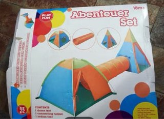 Tienda campaña infantil con túnel