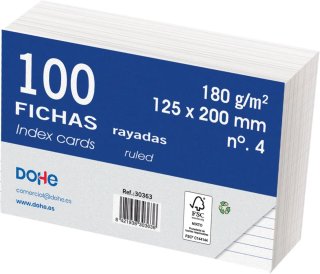 Dohe - Schede Righe di Cartoncino (300 pz.)