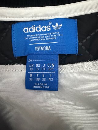 Vestido Adidas x Rita Ora Negro Blanco