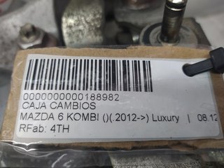 CAJA CAMBIOS MAZDA 6 KOMBI ()(.2012->) Luxury