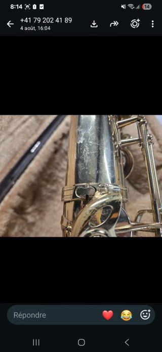 Saxofón Tenor Selmer Super Action II