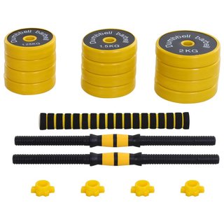 Set Manubri Regolabili 2 in 1 con Barra Bilanciere