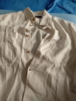 Camicia Piombo Lino Beige Tg. M