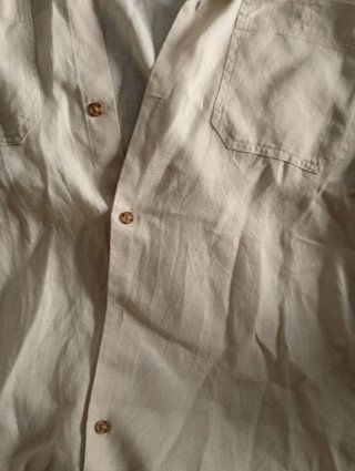 Camicia Piombo Lino Beige Tg. M