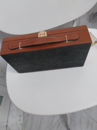 Set toilette uomo vintage pelle