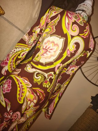VESTIDO ESTAMPADO FRUNCES CINTURA ZARA