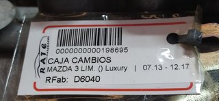 CAJA CAMBIOS MAZDA 3 LIM. () Luxury