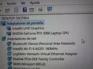 Portátil MSI con GeForce RTX 3060